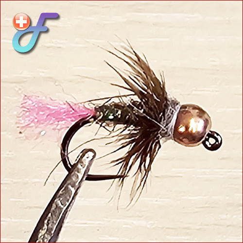 Fischereggä • Jig Nymphe, pink tag
