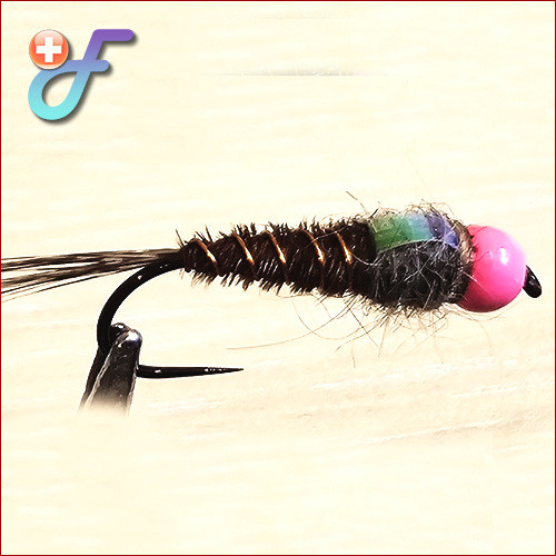 Fischereggä • Pheasant Tail Nymphe, Pink-Kopf