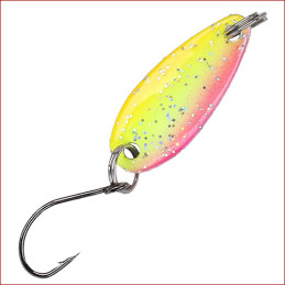 Mikado • Mini Spoon Blinker, gelb-pink-silber