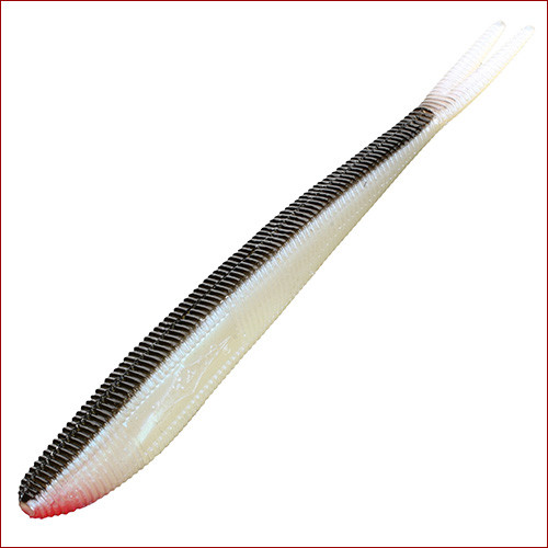 Mikado • Saira Gummiköder, 12cm, Pearl-Black