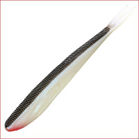 Mikado • Saira Gummiköder, 12cm, Pearl-Black