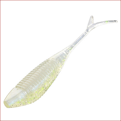 Mikado • Fish Fry, Gummiköder, 6.5cm, Natural Glitter