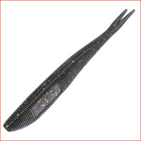 Mikado • Saira Gummiköder, 14cm, black glitter