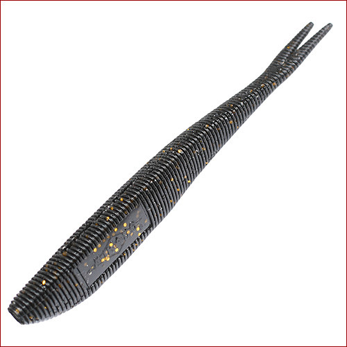 Mikado • Saira Gummiköder, 20cm, black glitter