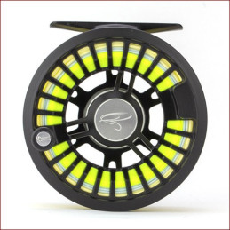 Traun River • Fliegenrolle Solid 5/7, black/steel
