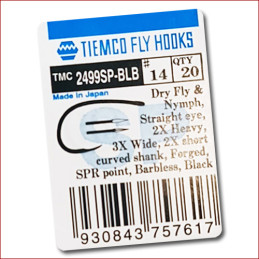 Tiemco • Fliegenhaken TMC 2499SP-BLBBL, 20 Stk.