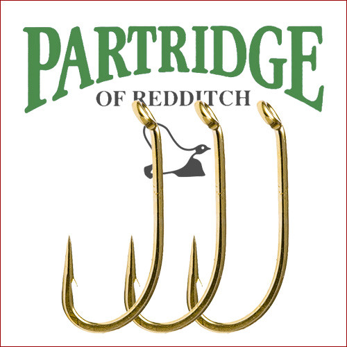 Partridge • Fliegenhaken E6A, mit Widerhaken