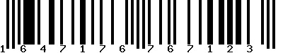 EAN-13 : 1647176767123