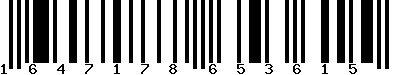 EAN-13 : 1647178653615