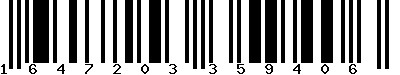 EAN-13 : 1647203359406 EAN-13 : 1647203359406