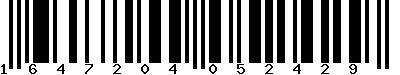 EAN-13 : 1647204052429 EAN-13 : 1647204052429