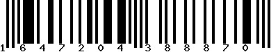 EAN-13 : 1647204388870 EAN-13 : 1647204388870