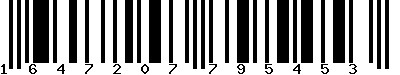 EAN-13 : 1647207795453 EAN-13 : 1647207795453
