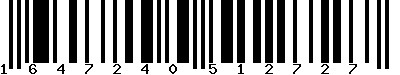 EAN-13 : 1647240512727 EAN-13 : 1647240512727