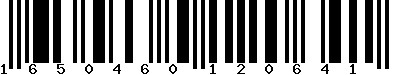 EAN-13 : 1650460120641 EAN-13 : 1650460120641