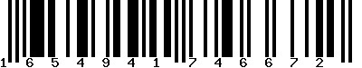 EAN-13 : 1654941746672 EAN-13 : 1654941746672