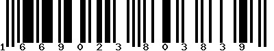 EAN-13 : 1669023803839 EAN-13 : 1669023803839