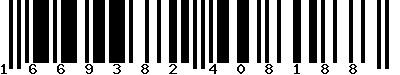 EAN-13 : 1669382408188 EAN-13 : 1669382408188