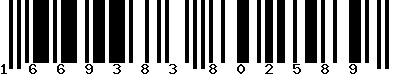 EAN-13 : 1669383802589 EAN-13 : 1669383802589