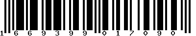 EAN-13 : 1669399017090 EAN-13 : 1669399017090