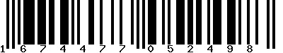 EAN-13 : 1674477052498 EAN-13 : 1674477052498