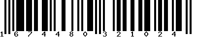 EAN-13 : 1674480321024 EAN-13 : 1674480321024
