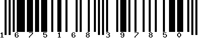 EAN-13 : 1675168397850 EAN-13 : 1675168397850