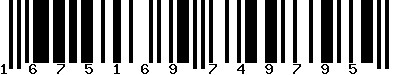 EAN-13 : 1675169749795 EAN-13 : 1675169749795