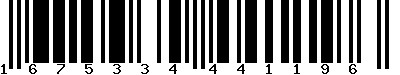 EAN-13 : 1675334441196 EAN-13 : 1675334441196
