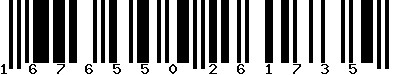 EAN-13 : 1676550261735 EAN-13 : 1676550261735