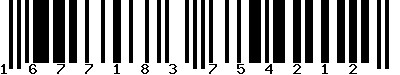 EAN-13 : 1677183754212 EAN-13 : 1677183754212