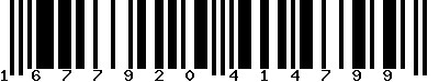 EAN-13 : 1677920414799 EAN-13 : 1677920414799