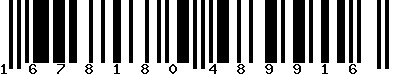 EAN-13 : 1678180489916 EAN-13 : 1678180489916