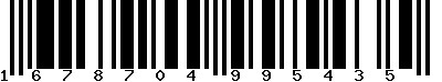 EAN-13 : 1678704995435 EAN-13 : 1678704995435