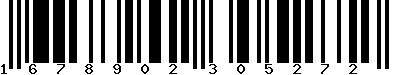EAN-13 : 1678902305272 EAN-13 : 1678902305272