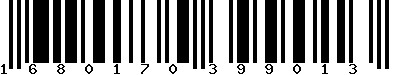 EAN-13 : 1680170399013