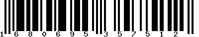 EAN-13 : 1680695357512 EAN-13 : 1680695357512