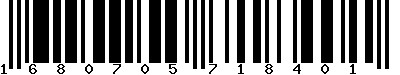 EAN-13 : 1680705718401 EAN-13 : 1680705718401