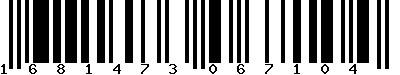 EAN-13 : 1681473067104 EAN-13 : 1681473067104