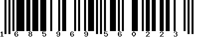 EAN-13 : 1685969560223 EAN-13 : 1685969560223
