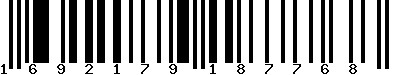 EAN-13 : 1692179187768 EAN-13 : 1692179187768