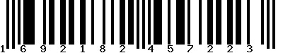 EAN-13 : 1692182457223 EAN-13 : 1692182457223