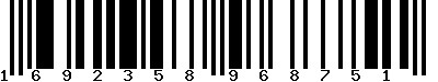 EAN-13 : 1692358968751 EAN-13 : 1692358968751