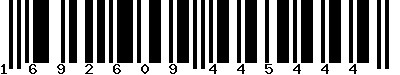 EAN-13 : 1692609445444 EAN-13 : 1692609445444