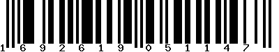 EAN-13 : 1692619051147 EAN-13 : 1692619051147