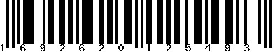 EAN-13 : 1692620125493 EAN-13 : 1692620125493