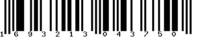 EAN-13 : 1693213043750 EAN-13 : 1693213043750