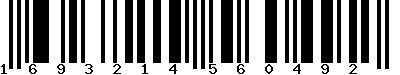 EAN-13 : 1693214560492 EAN-13 : 1693214560492