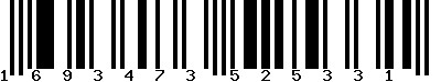 EAN-13 : 1693473525331 EAN-13 : 1693473525331