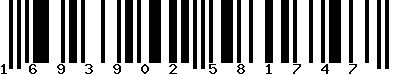 EAN-13 : 1693902581747 EAN-13 : 1693902581747
